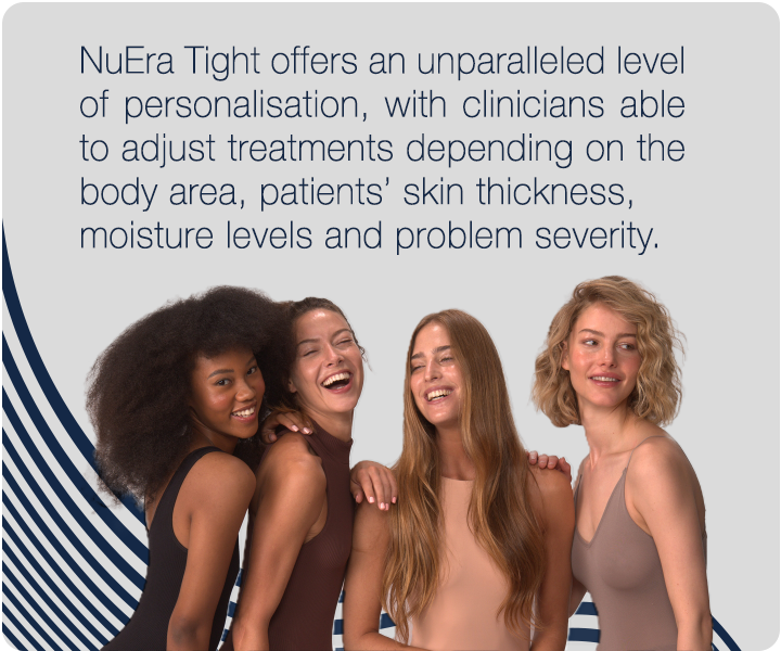 4 women laughing and smiling